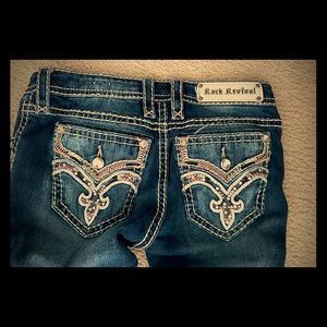 Stunning Rock revival klandi boot cut jeans.